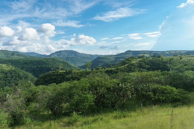 Montanhas verdes da Nicarágua