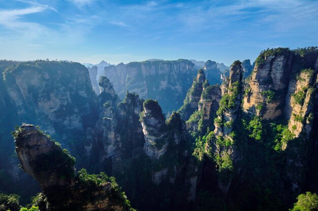 Foto montanhas zhangjiajie china