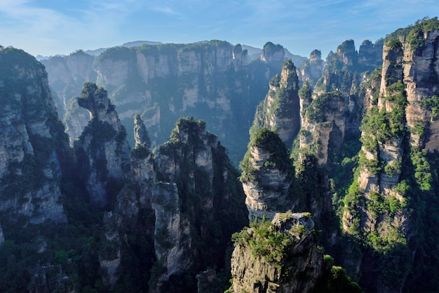 Foto montanhas zhangjiajie, china