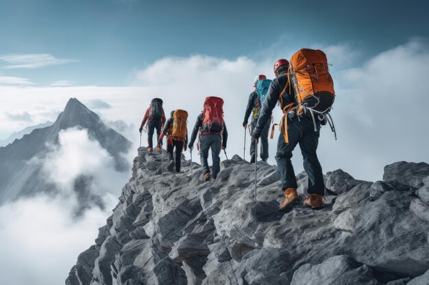 Montañismo de aventura, senderismo en la naturaleza