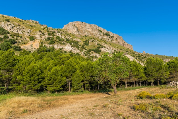 Montcabrer-Gipfel im Mariola-Berg, Cocentaina, Alicante.