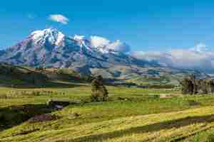 Foto monte chimborazo, no equador