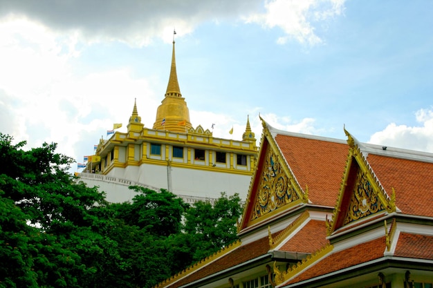 Foto el monte dorado en bangkok