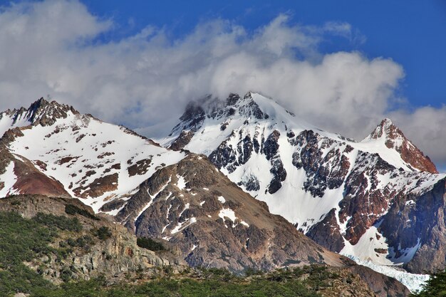Monte Fitz Roy perto de El Chalten na Patagônia Argentina