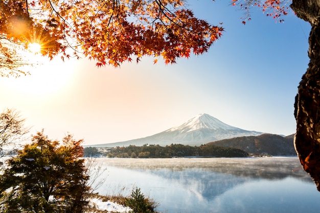 monte Fuji Sunrise Lago Kawaguchiko