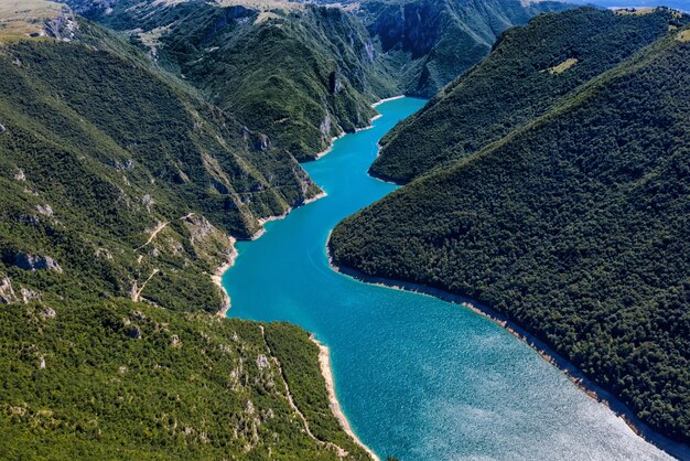 Foto montenegro karte und flagge