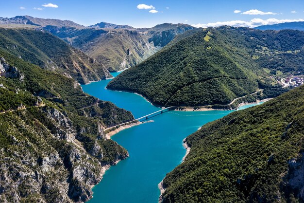 Foto montenegro mapa e bandeira