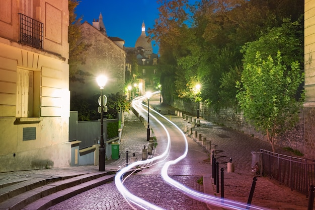 Foto montmartre en paris, francia