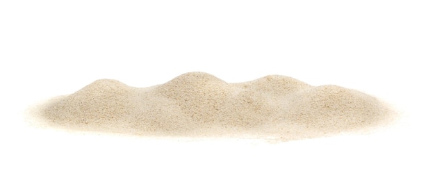 Montón de arena en blanco