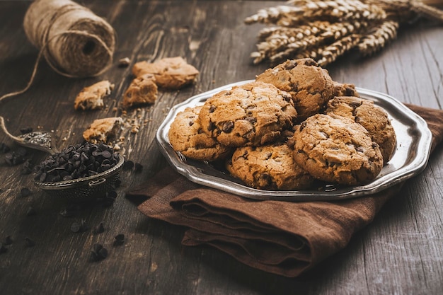 Montón de galletas caseras