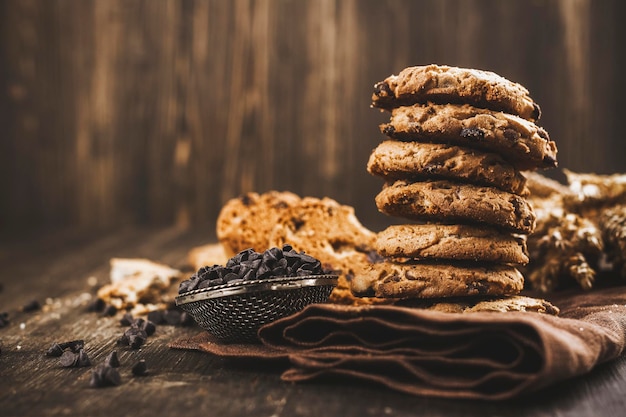 Montón de galletas caseras