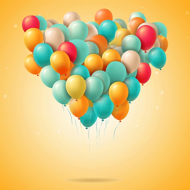 Un montón de globos de colores con la palabra amor en ellos.