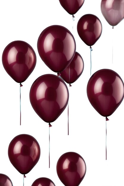 un montón de globos púrpuras con las palabras cita la palabra cita en la parte inferior