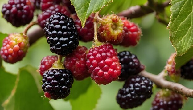 Foto un montón de moras con la palabra negra en él