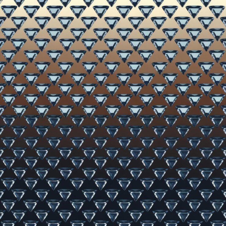 Foto un montón de patrones de fondo de diamantes pequeños