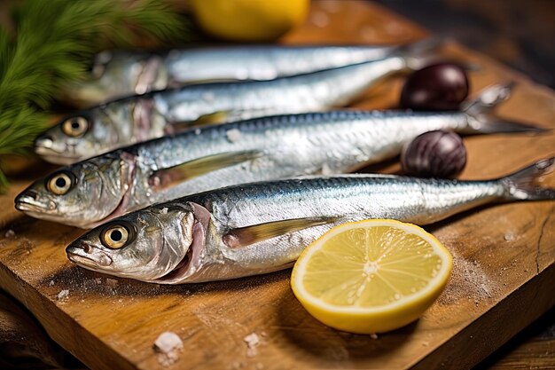 un montón de peces que están en una mesa