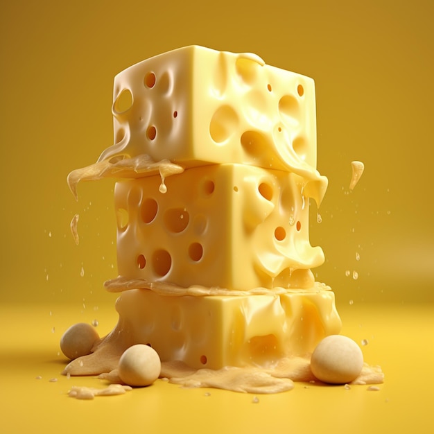 un montón de queso que tiene mantequilla derretida.