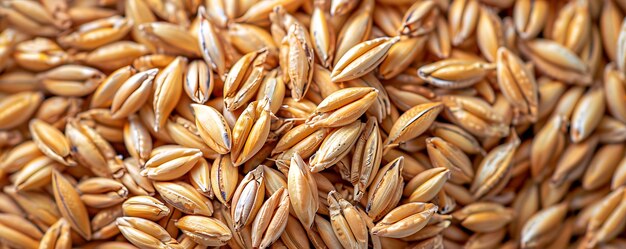 Foto un montón de trigo está en una pila con el grano