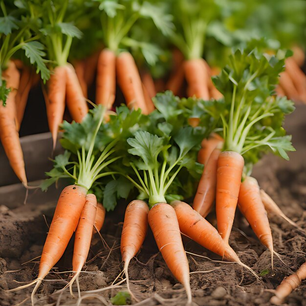 un montón de zanahorias están en una pila