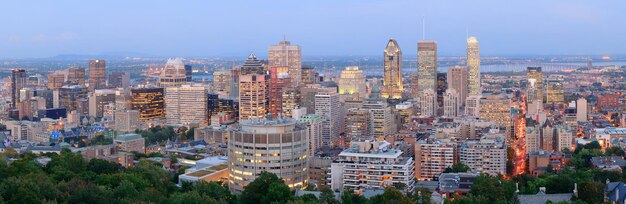 Montreal ao entardecer panorama