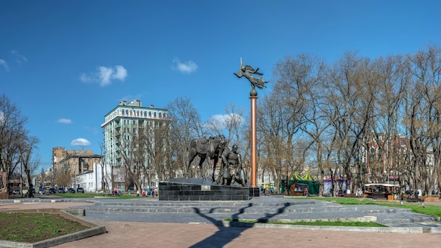 Monumento a Ataman Golovaty em Odessa Ucrânia