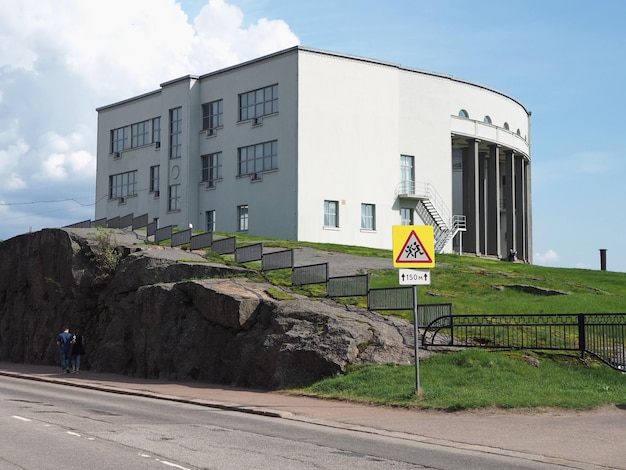 Monumento arquitectónico. El edificio del Hermitage en la ciudad de Vyborg. región de leningrado