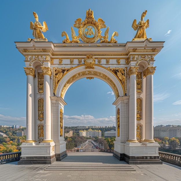 Monumento arquitetônico histórico em Kiev Golden Gate