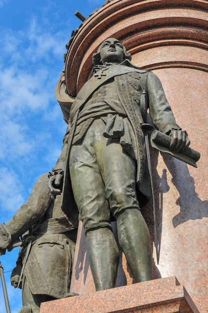 Monumento a Catalina II la Grande y a los fundadores de Odessa en Odessa Ucrania Fue construido en 1900 En 1920 fue desmontado por los comunistas y restaurado nuevamente en 2007