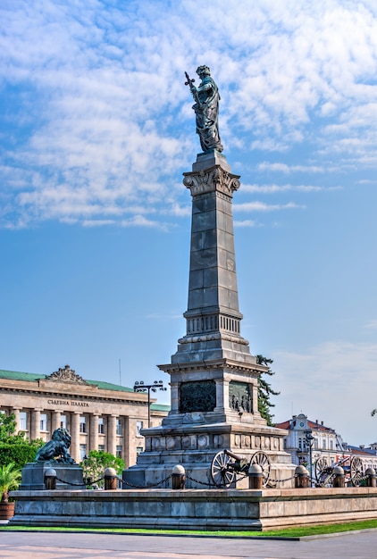 Monumento da liberdade na cidade de Ruse, Bulgária