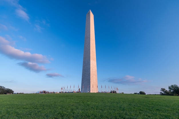 Foto monumento de washington em washington dc, estados unidos da américa, eua