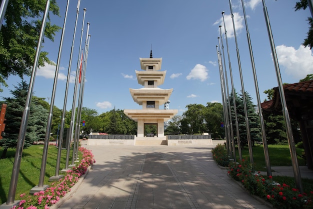 Monumento do soldado turco na Guerra da Coreia Ankara Turkiye