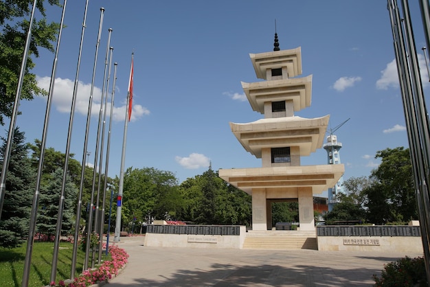 Monumento do soldado turco na Guerra da Coreia Ankara Turkiye