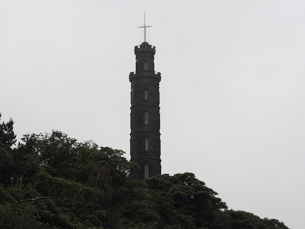 Monumento a Nelson en Calton Hill en Edimburgo