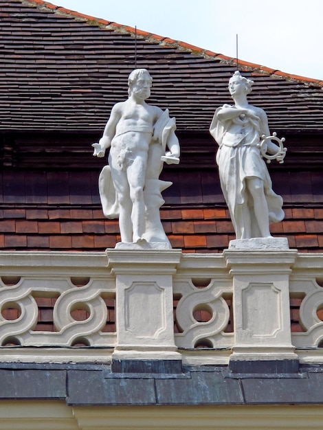 El monumento en el palacio Belvedere en Viena, Austria.