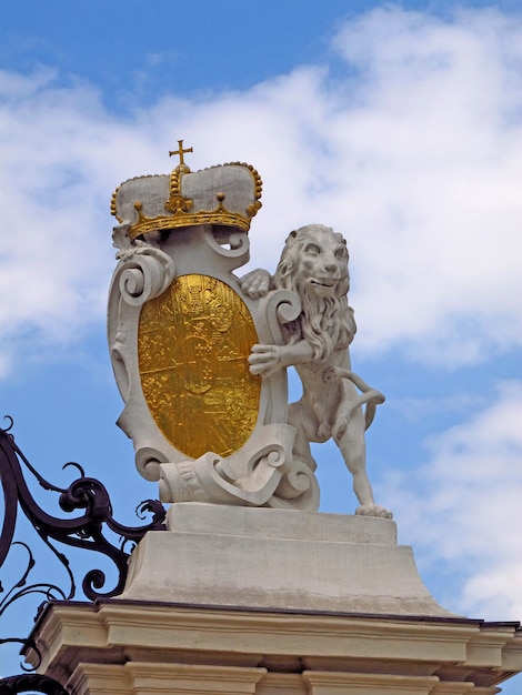 El monumento en el palacio Belvedere en Viena, Austria.