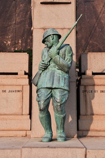 El monumento en Río de Janeiro, Brasil