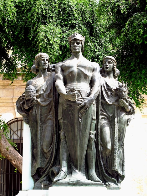 El monumento en La Valeta Malta