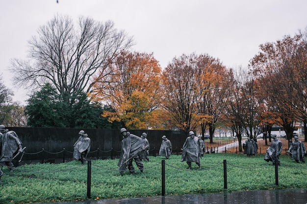 Foto monumento a los veteranos de la guerra de corea