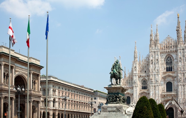 Monumento a Vittorio Emanuele II en Milán