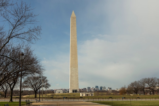 Monumento a Washington por la tarde en Washington DC, Estados Unidos.