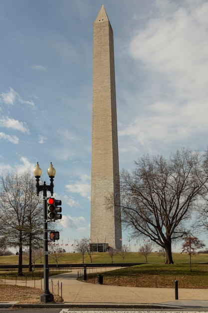 Monumento a Washington por la tarde en Washington DC, Estados Unidos.