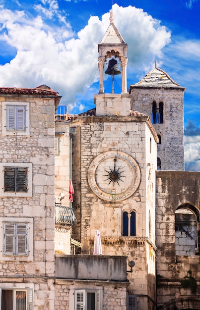 Monumentos de Croacia antigua ciudad romana Split en Dalmacia