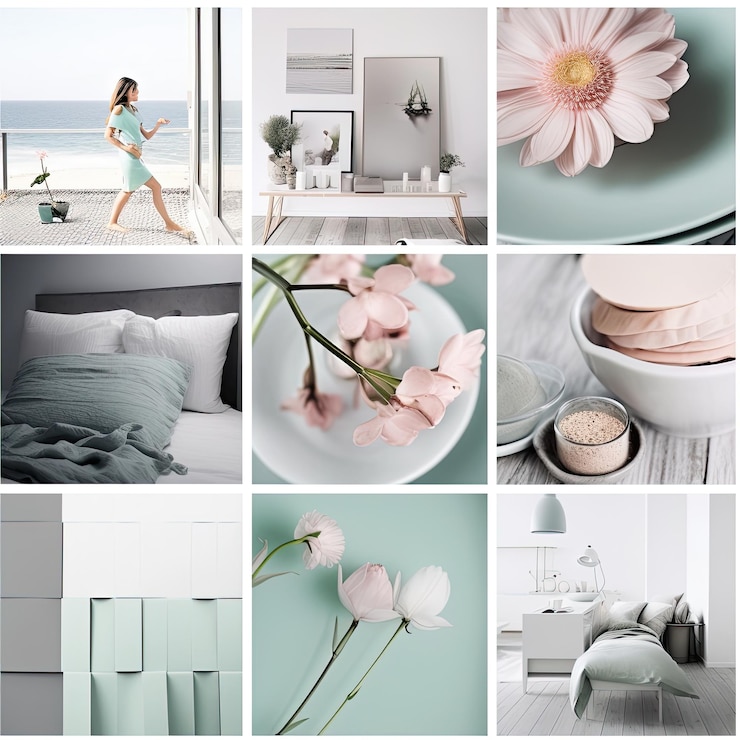 Foto moodboard-design für innenräume