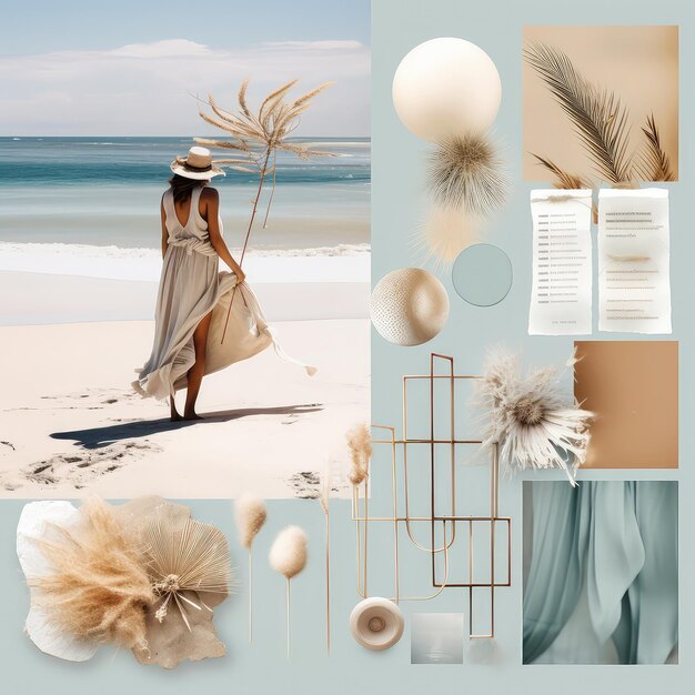 Foto moodboard-design für innenräume