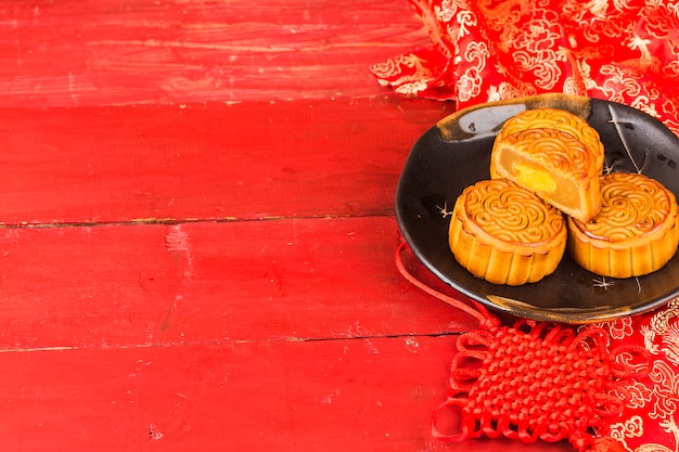 Mooncake, chinesisches Mittherbstfestessen.