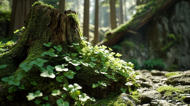 Moos im Wald HD 8K Tapeten Fotografie