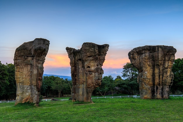 Mor-Hin-kaw, Die Felsensäulen im Nationalpark von Thailand.