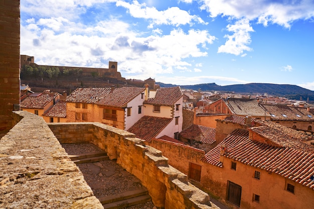 Foto mora de rubielos aldeia em teruel espanha