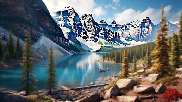 Moraine Lake Rocky Mountains Kanada