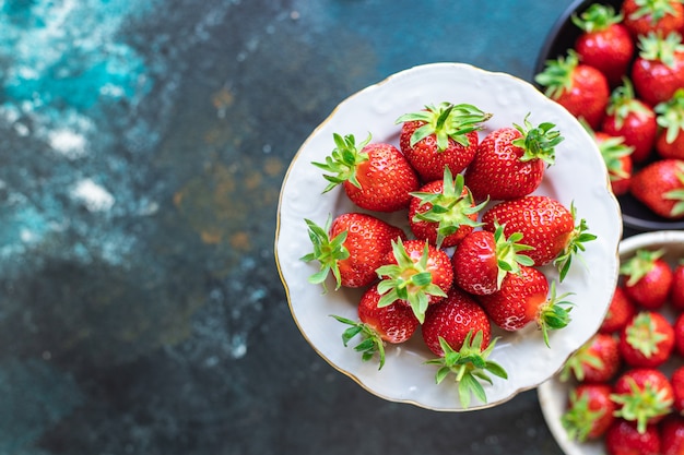 Morango com frutas frescas